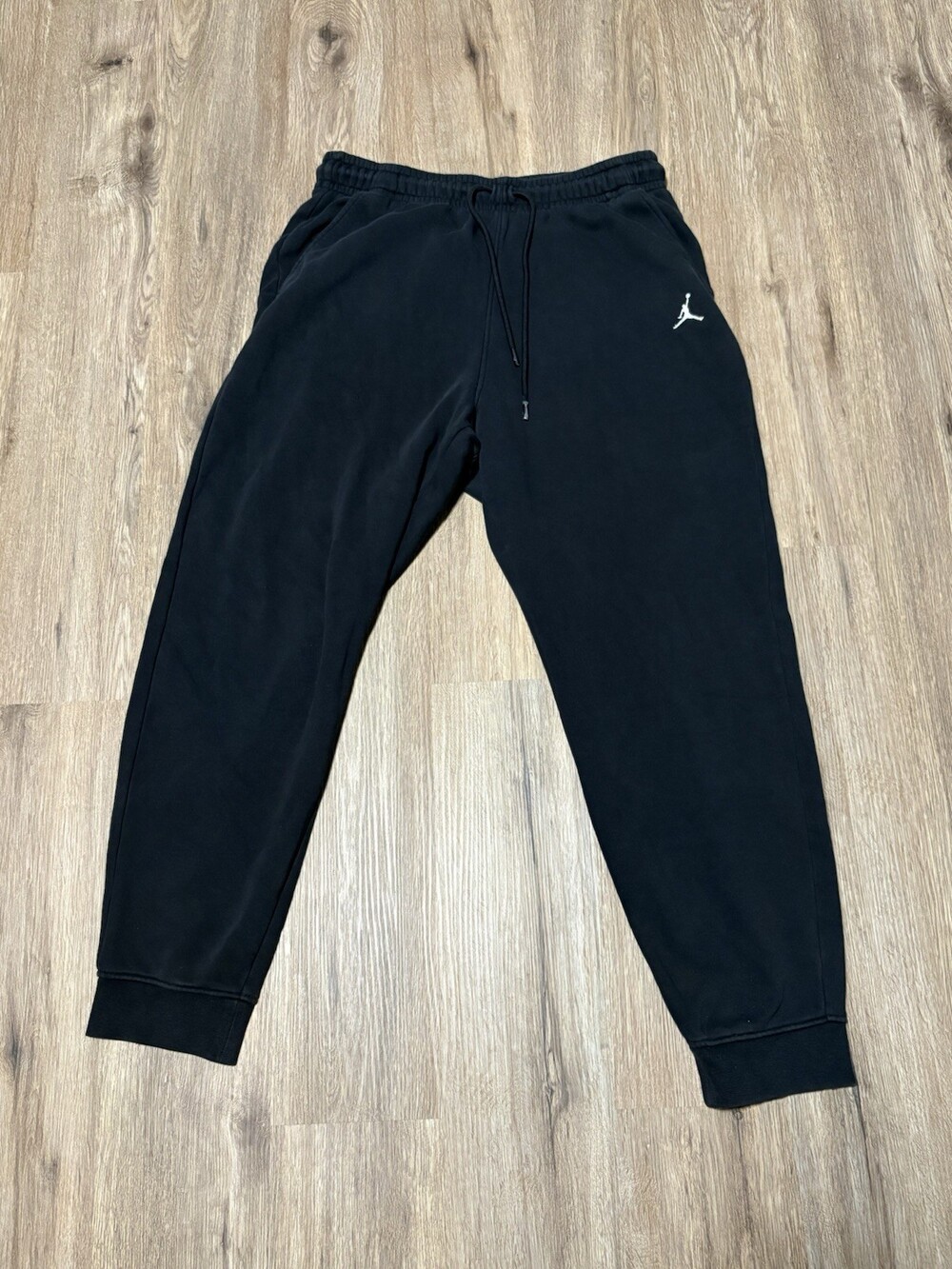 Nike Air Jordan Brooklyn Men's Fleece Jogger Sweatpants Black Size Large